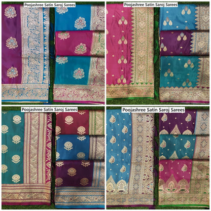 Poojashree Satin Saroj Sarees Wholesale Price