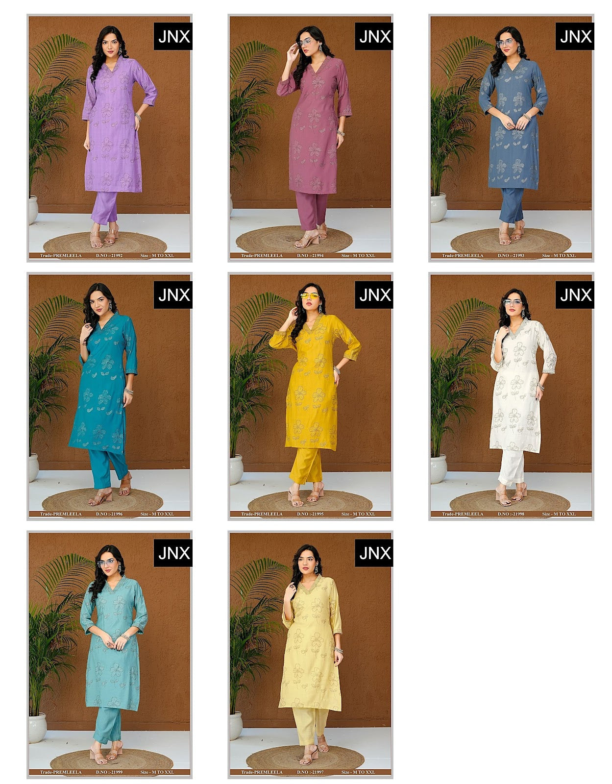 Premleeela Jnx Kurti Pant Set Wholesale Price