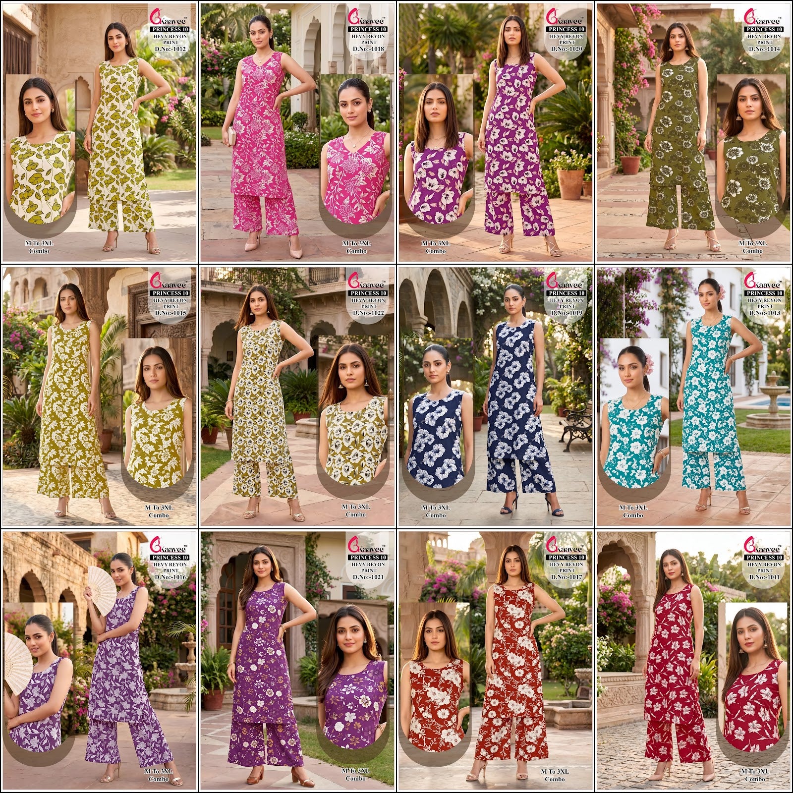 Princess Kaavee Reyon Co Ord Set Exporter Gujarat