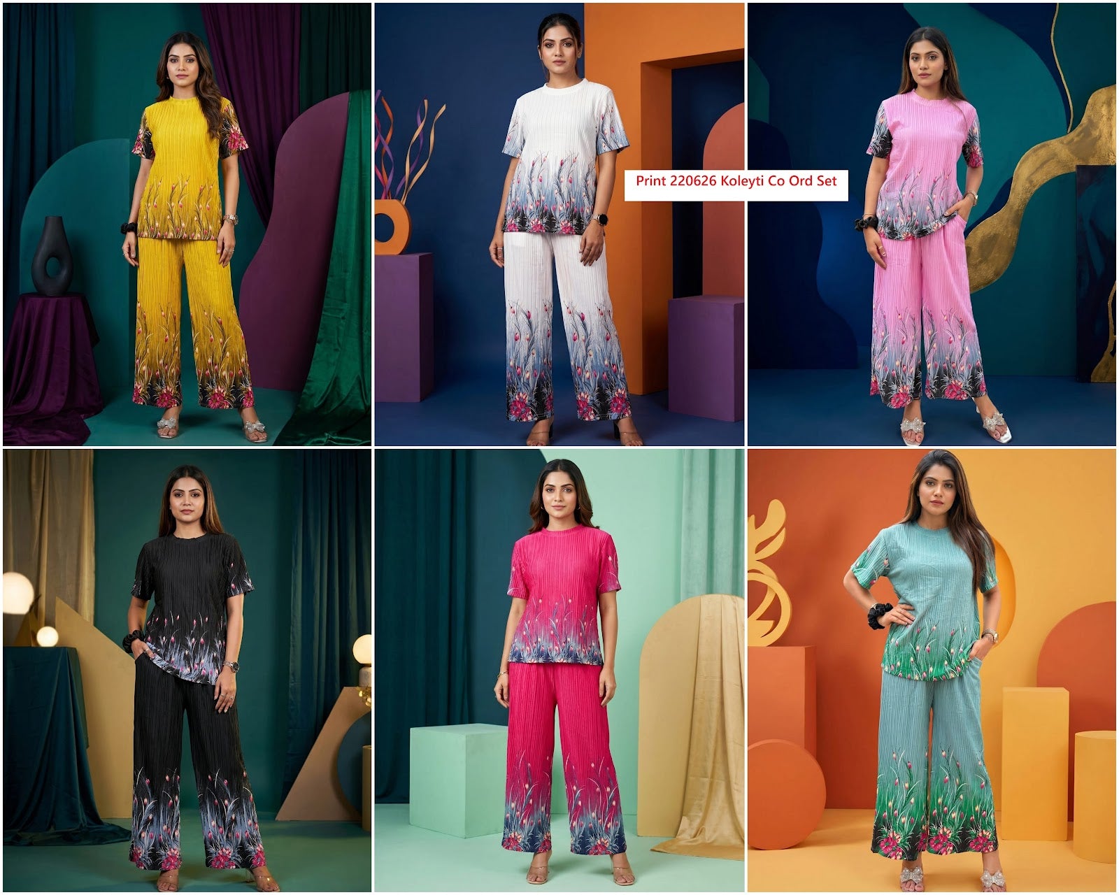 Print 220626 Koleyti Co Ord Set Wholesaler India