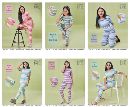 Print Cat 139 Papa Ki Pari Imported Girls Co Ord Set Wholesaler Gujarat