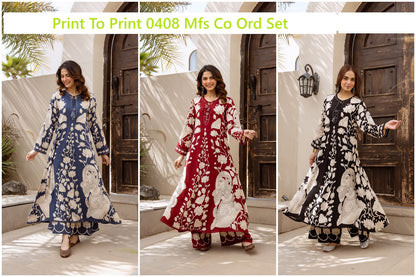 Print To Print 0408 Mfs Rayon Co Ord Set Supplier Ahmedabad