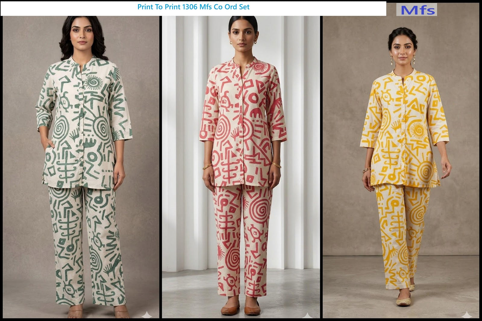 Print To Print 1306 Mfs Cotton Co Ord Set Manufacturer Gujarat