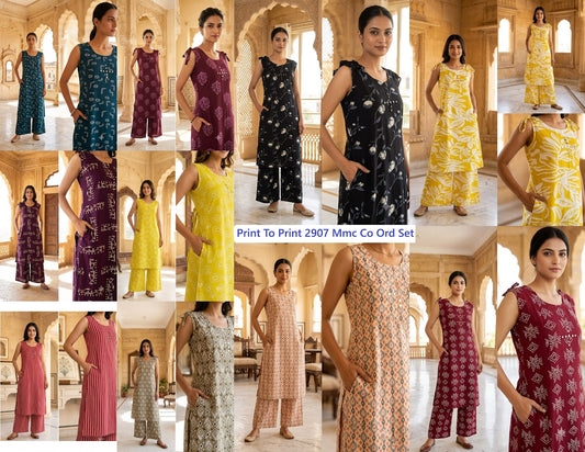 Print To Print 2907 Mmc Rayon Co Ord Set Manufacturer Gujarat