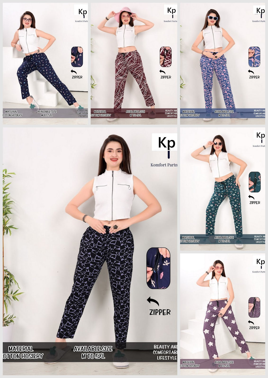 Printed 270126 Kp Cotton Women Night Lower Wholesale