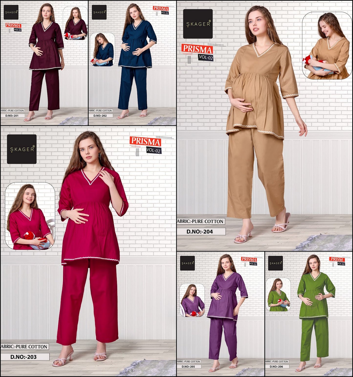 Prisma Vol 2 Skager Dhabu Cotton Feeding Co-Ord Set Exporter Gujarat