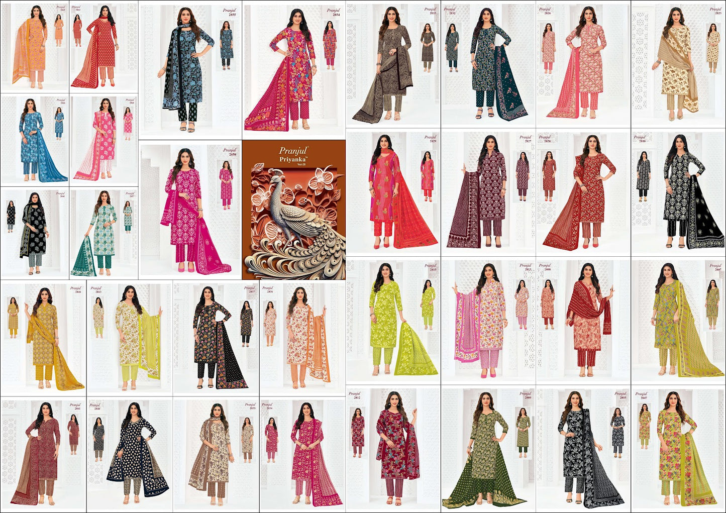 Priyanka Vol 28 Pranjul Readymade Cotton Pant Suits Exporter