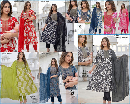 Puli Prmnt Vatican Feeding Readymade Suit Wholesaler Ahmedabad