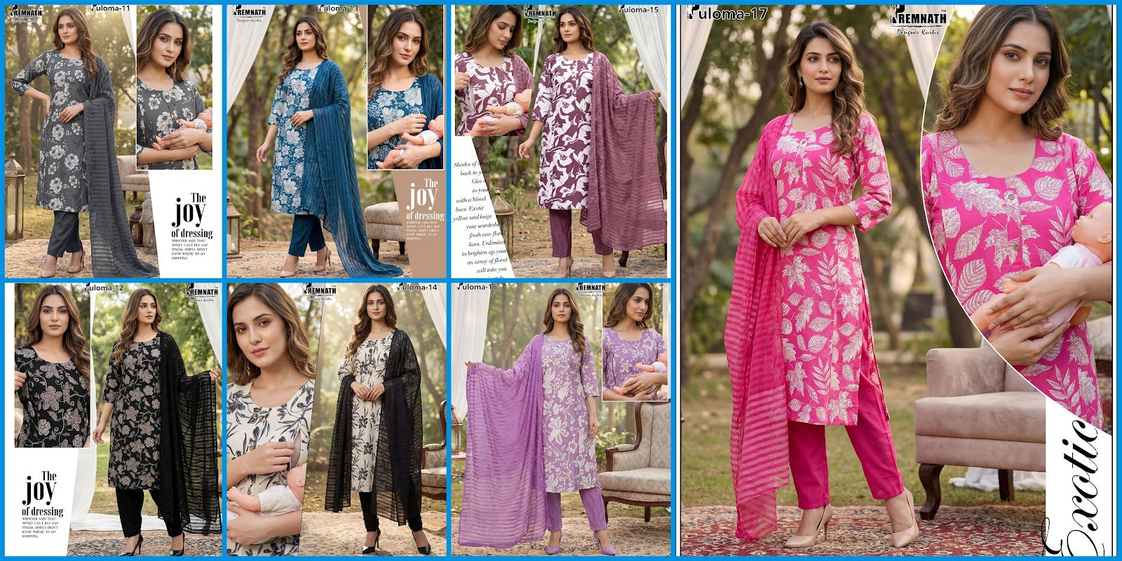 Puloma Prmnt Vatican Feeding Readymade Suit Exporter Ahmedabad