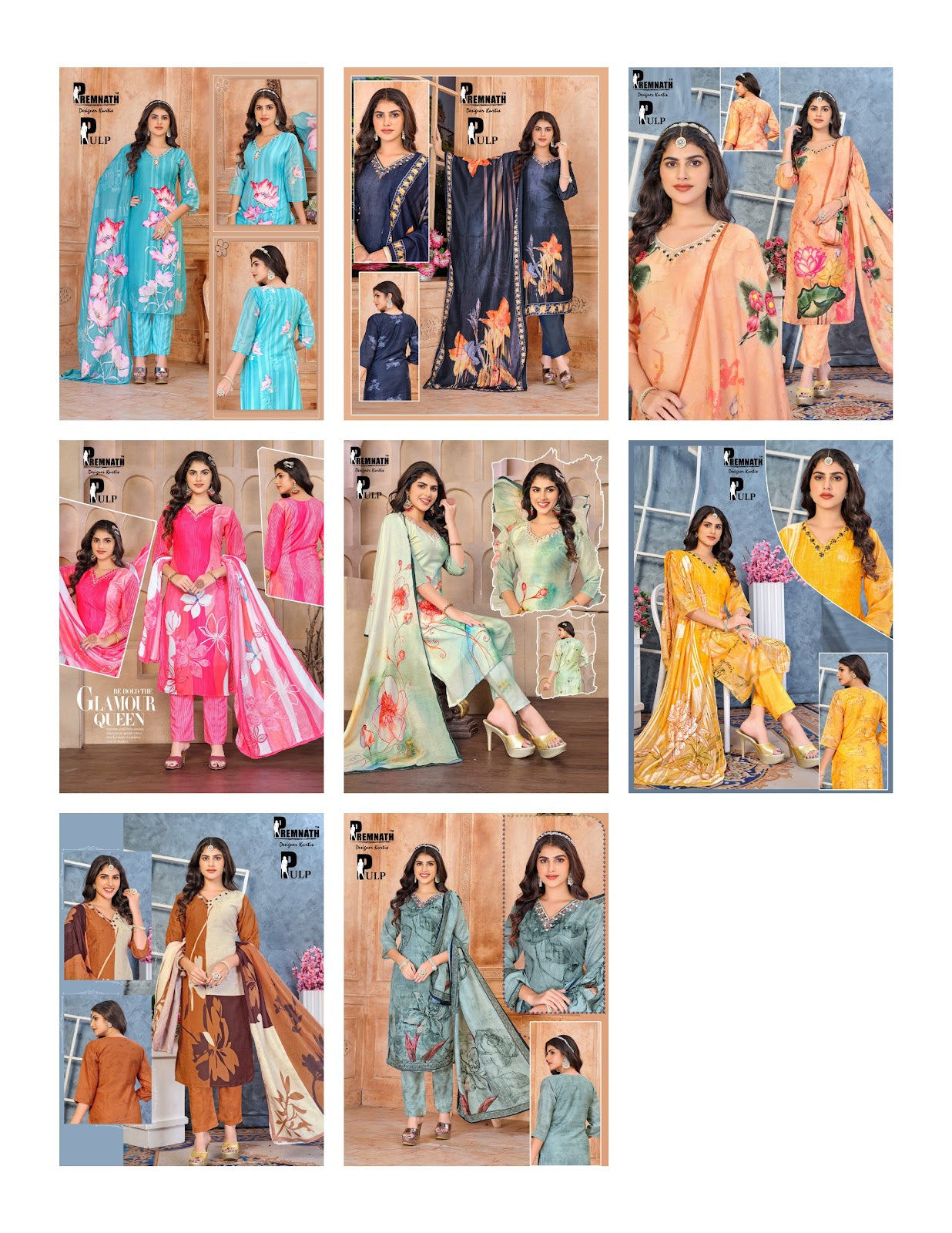 Pulp Premnath Muslin Readymade Pant Style Suits Supplier Gujarat