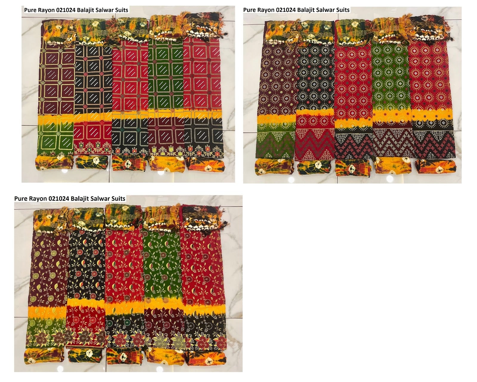 Pure Rayon 021024 Balajit Salwar Suits Supplier Gujarat