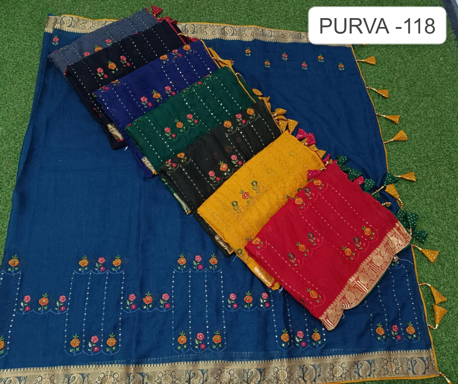 Purva-118 Kalpveli Jacquard Sarees