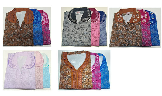 Pv 240702 Ruchee Fashion Night Gowns Supplier India