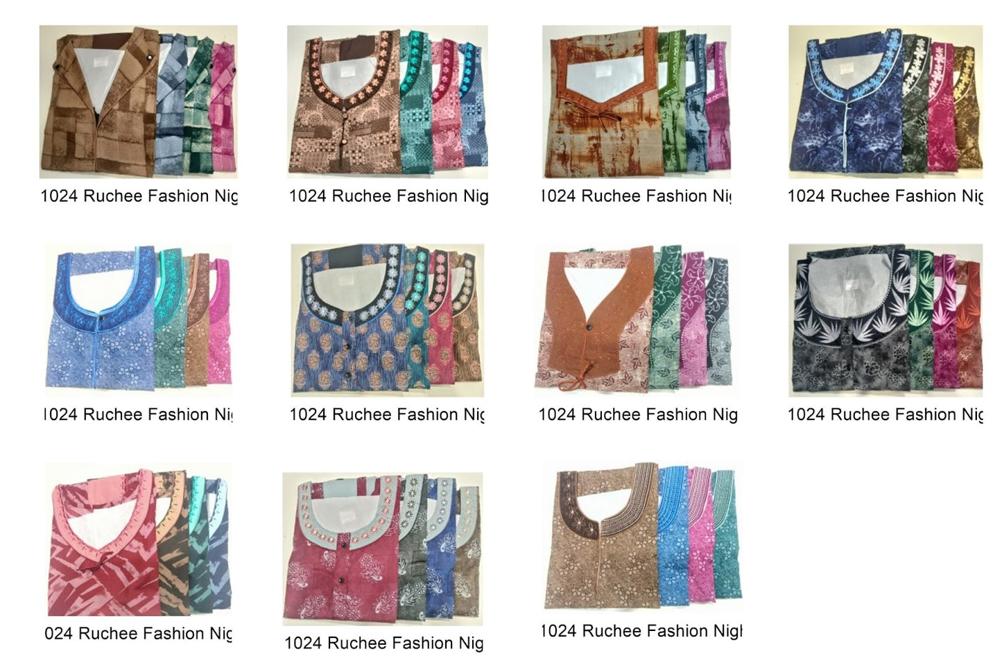 Pv Pocket 111024 Ruchee Fashion Night Gowns Exporter Ahmedabad