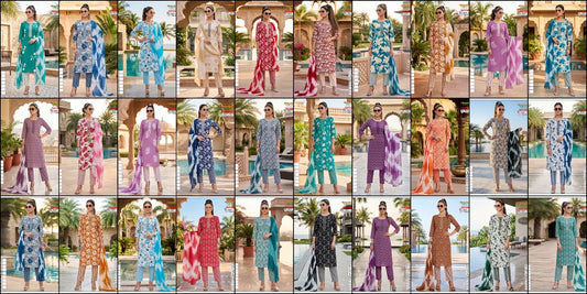 Qayamat 2807 Kanha Liva Reyon Readymade Pant Style Suits Supplier India