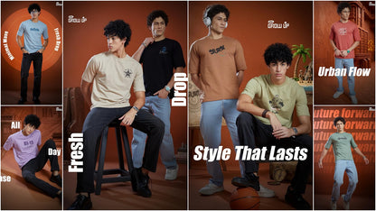 R1552 Growup Cotton Looper Mens Tshirts Supplier Gujarat