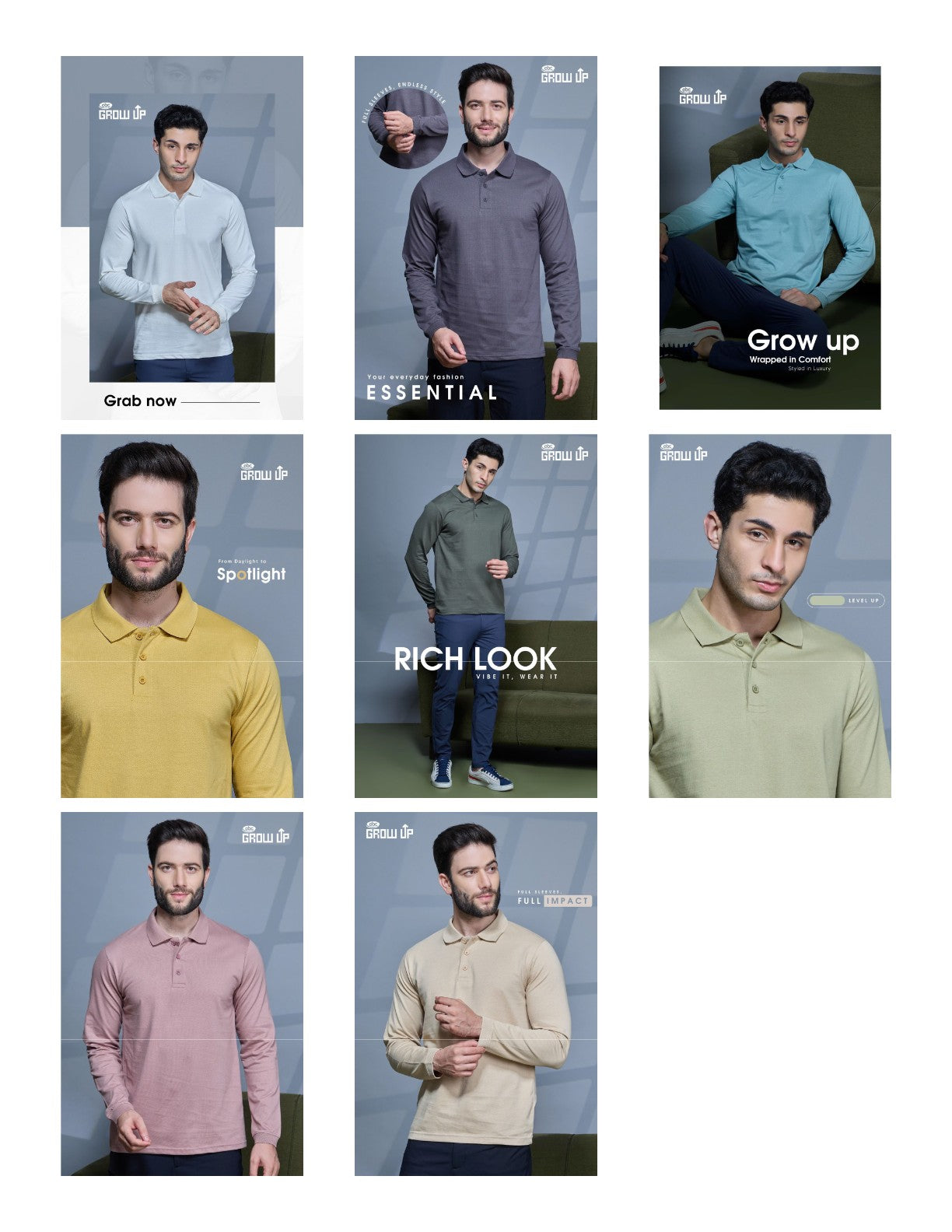 R 1218 Growup Knit Mens Tshirts Wholesale Rate