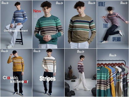 R 1603 Stripes Growup Looper Mens Tshirts Manufacturer