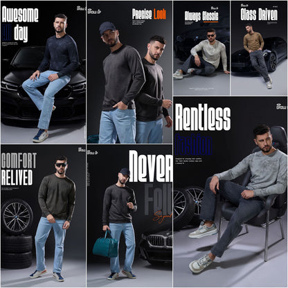 R 1652 Full Sleeves Growup Imported Mens Tshirts Supplier India