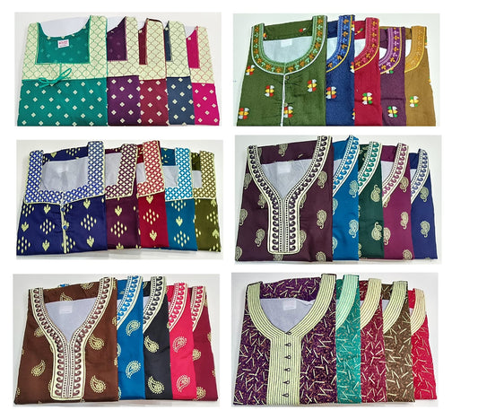 Rajwadi 140624 Ruchee Fashion Night Gowns Exporter Gujarat