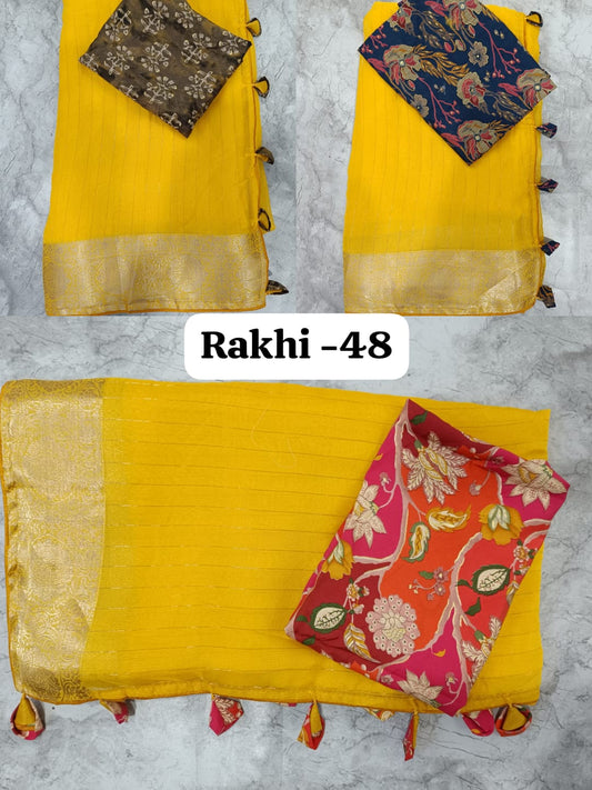 Rakhi 48 Kalpveli Soft Spun Sarees Wholesaler