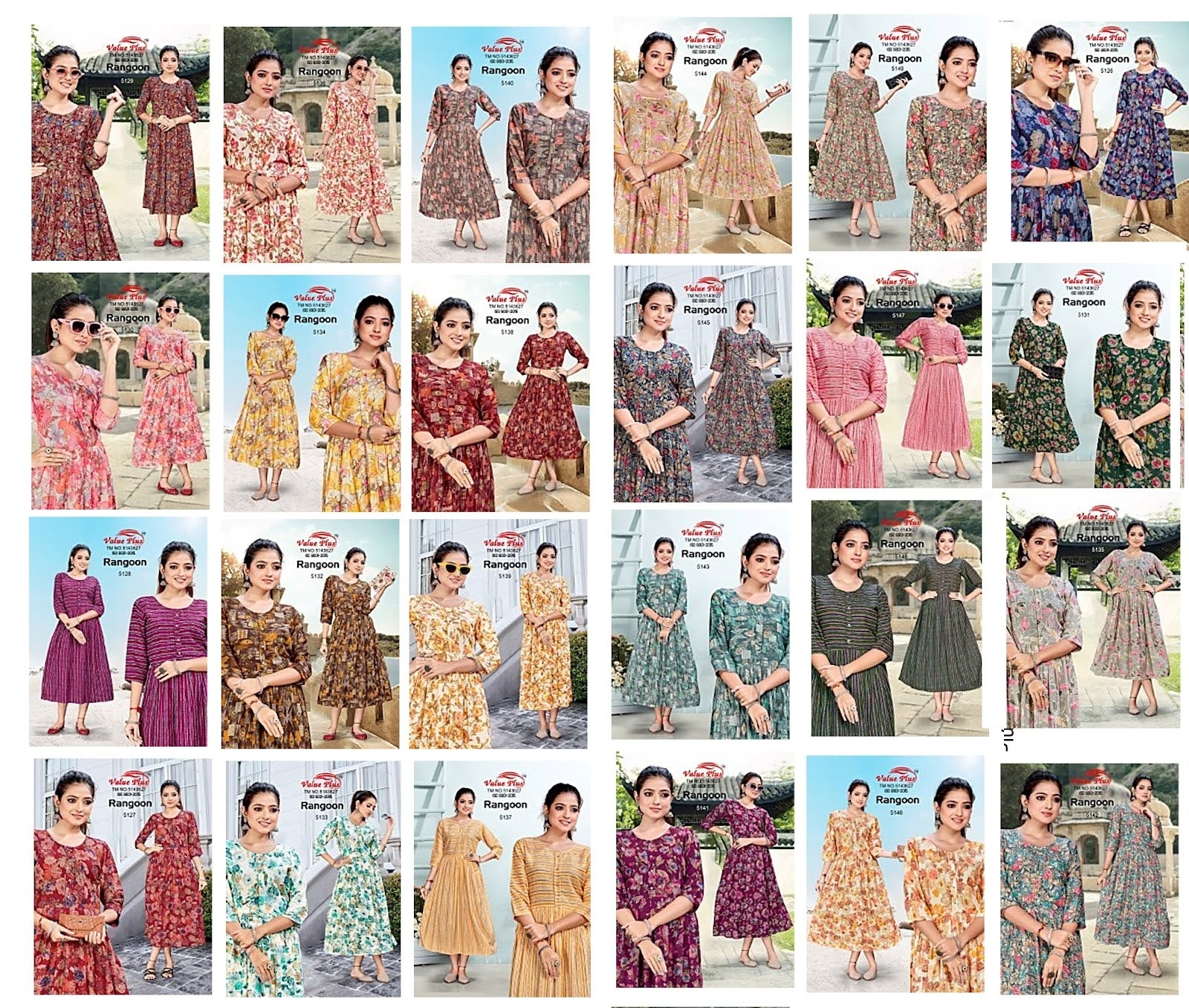 Rangoon Vol 21 Value Plus Rayon Anarkali Kurtis Wholesale Rate