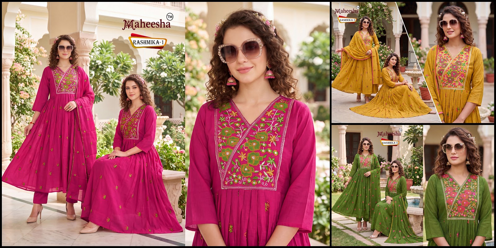 Rashmika Maheesha Silk Readymade Anarkali Suits Wholesale