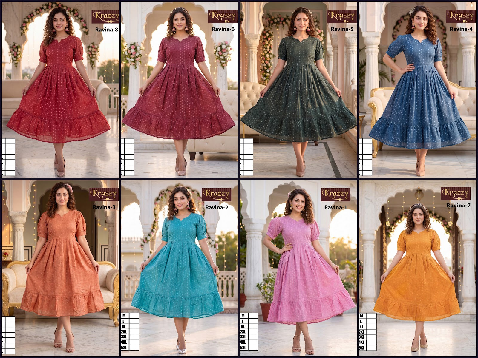 Ravina Kanha Anarkali Kurtis Wholesale Price