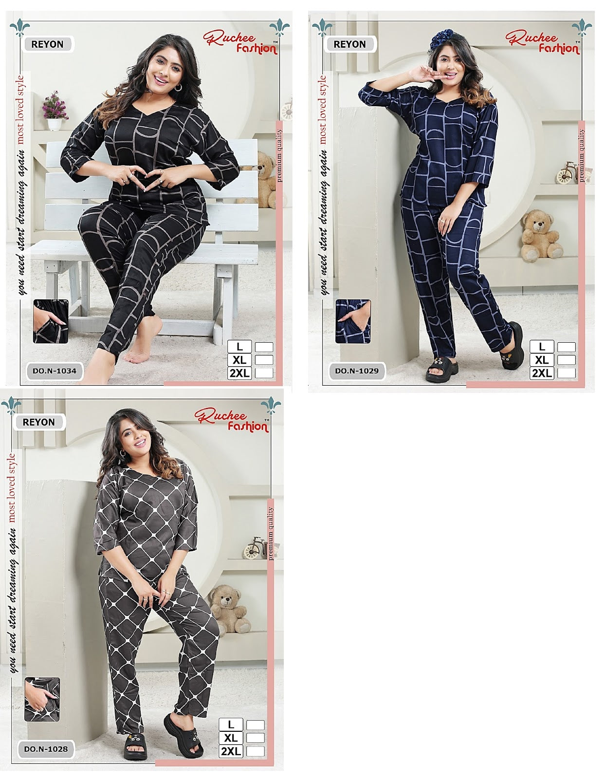 Rayon 0904 Ruchee Fashion Co Ord Set