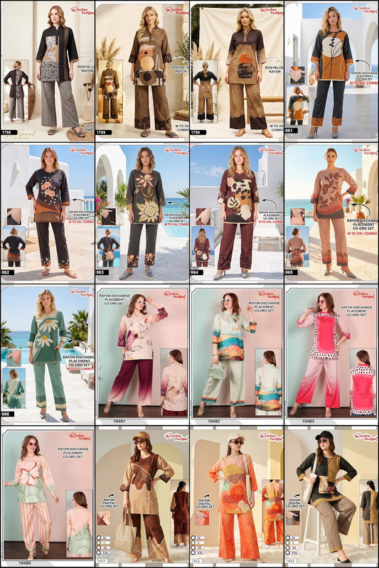 Rayon 1009 Ruchee Fashion Co Ord Set Exporter