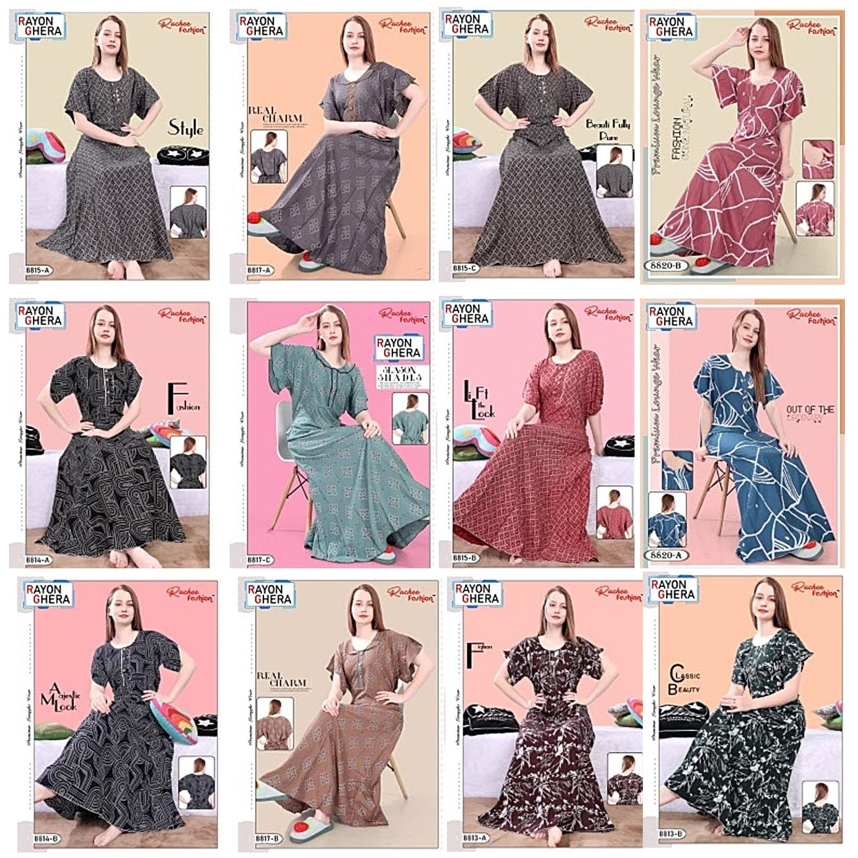 Rayon 2703 Ruchee Fashion Night Gowns