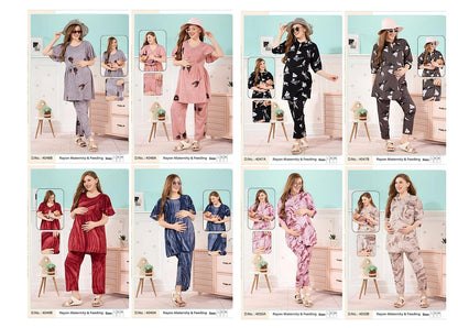 Rayon Modal 1909 Faith Lady Feeding Co-Ord Set Exporter
