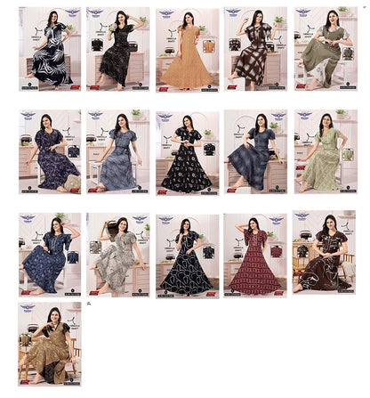 Rayon Umbrella Grab It Night Gowns Manufacturer India