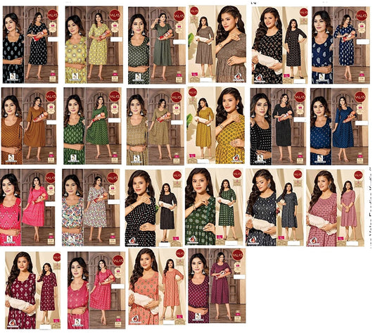 Rayon Valas Feeding Kurtis Wholesaler