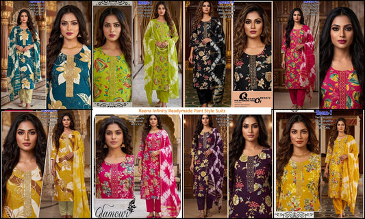 Reena Infinity Vertican Readymade Pant Style Suits Exporter