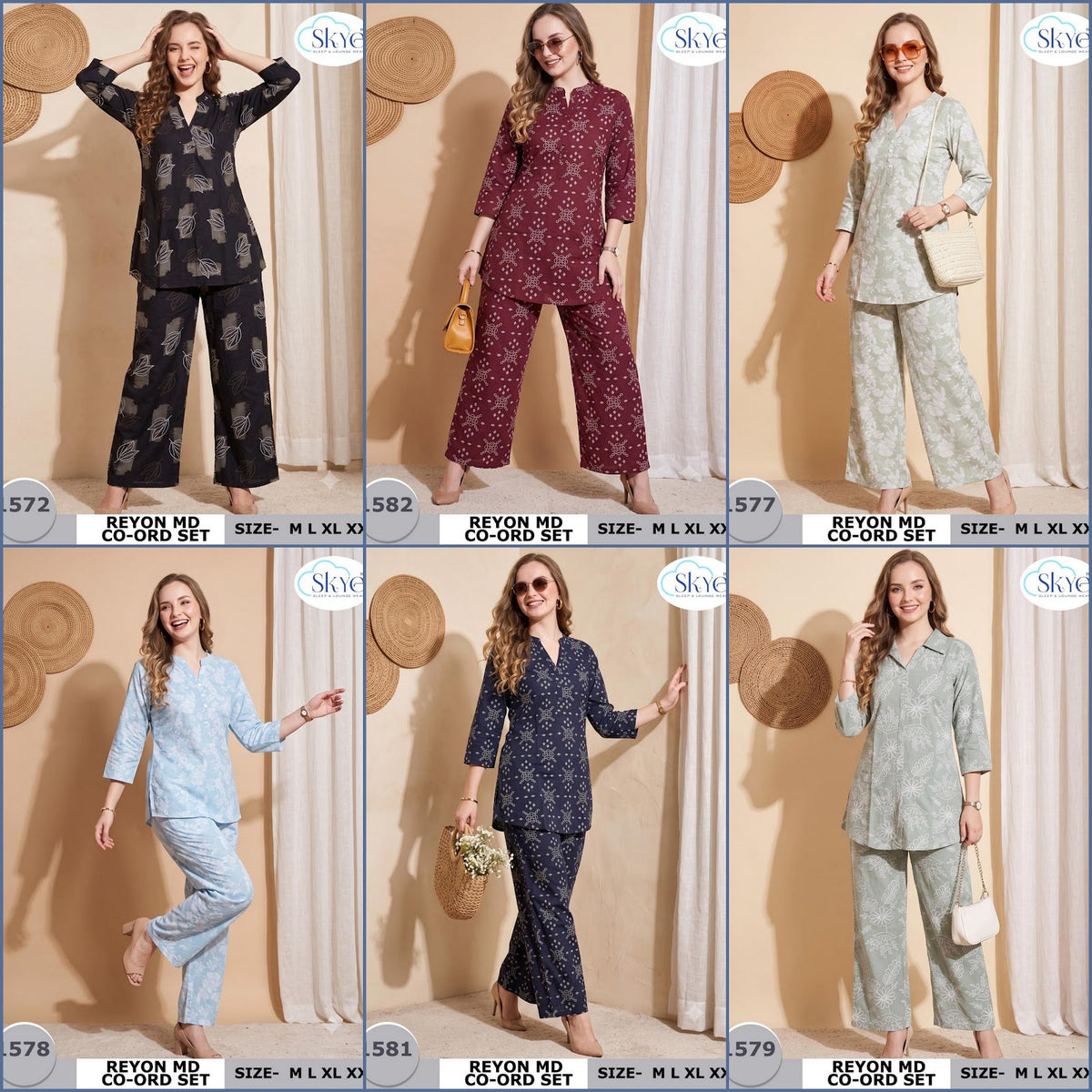 Reyon Md 2109 Skye Co Ord Set Supplier Ahmedabad