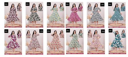 Rihana Jnx Rayon Anarkali Kurtis Supplier India