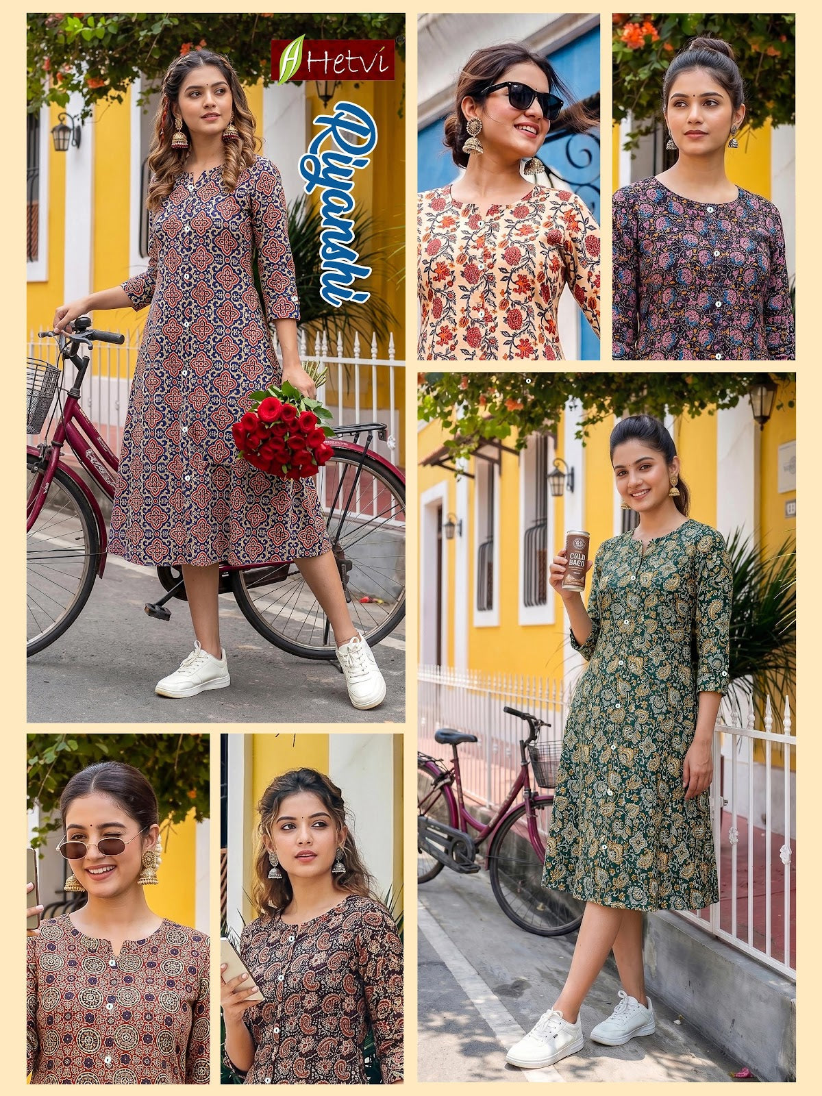 Riyanshi Hetvi Cotton Anarkali Kurtis Wholesaler India