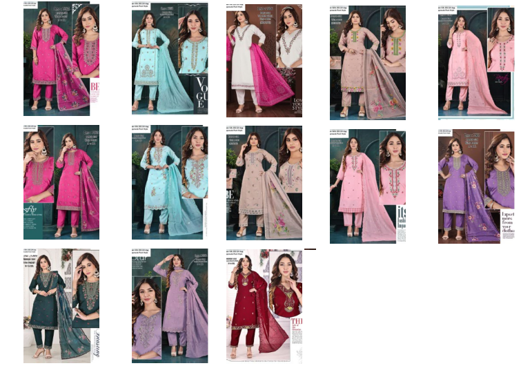 Roman Silk 201124 Ayg Readymade Pant Style Suits Exporter Gujarat