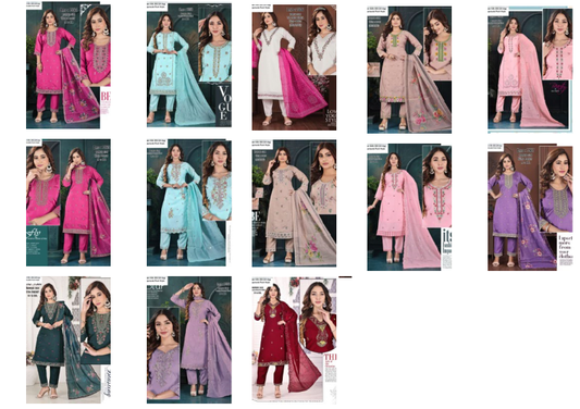 Roman Silk 201124 Ayg Readymade Pant Style Suits Exporter Gujarat