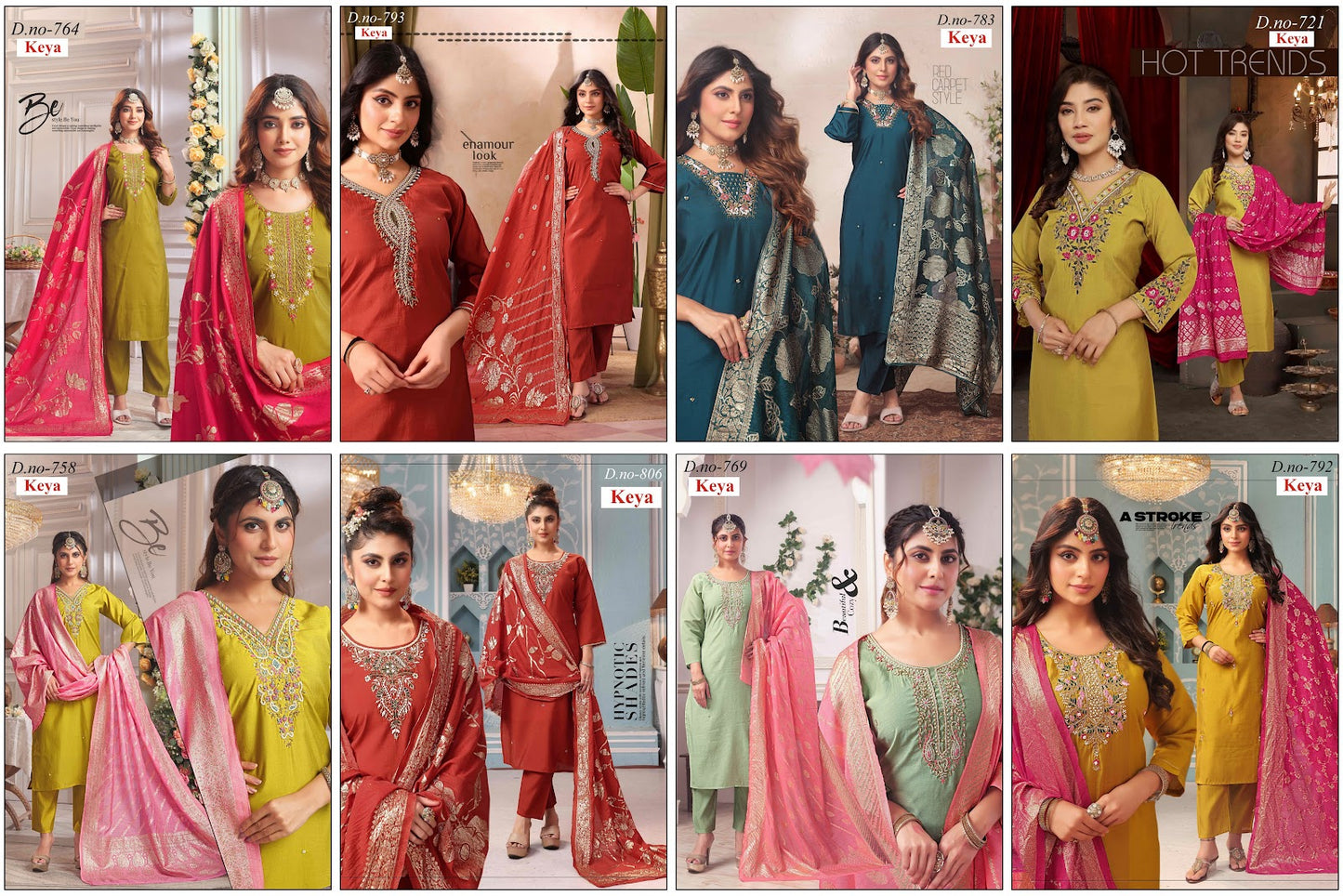 Roman Silk 2908 Keya Readymade Pant Style Suits Supplier Gujarat