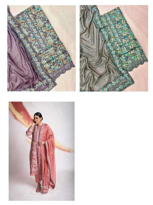 Roosh Naariti Linen Pant Style Suits Supplier Ahmedabad