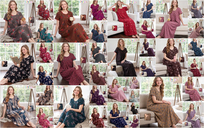 Rosey Alpine Belly Night Gowns Manufacturer Gujarat