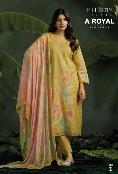 A Royal Boutique Kilory Pure Cotton Pant Style Suits Wholesale