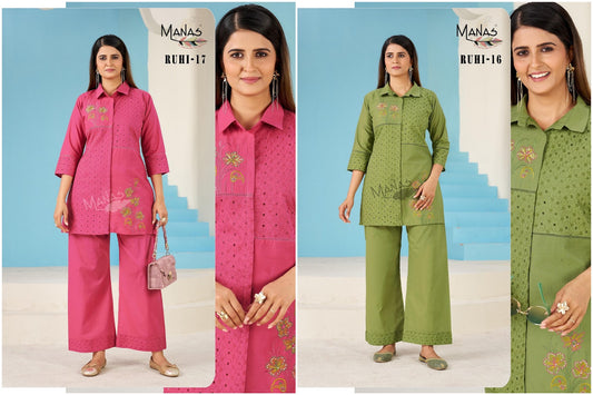 Ruhi Manas Cotton Co Ord Set Manufacturer Ahmedabad