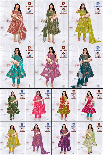 Rushma Raashi Vertical Feeding Readymade Suit Wholesaler