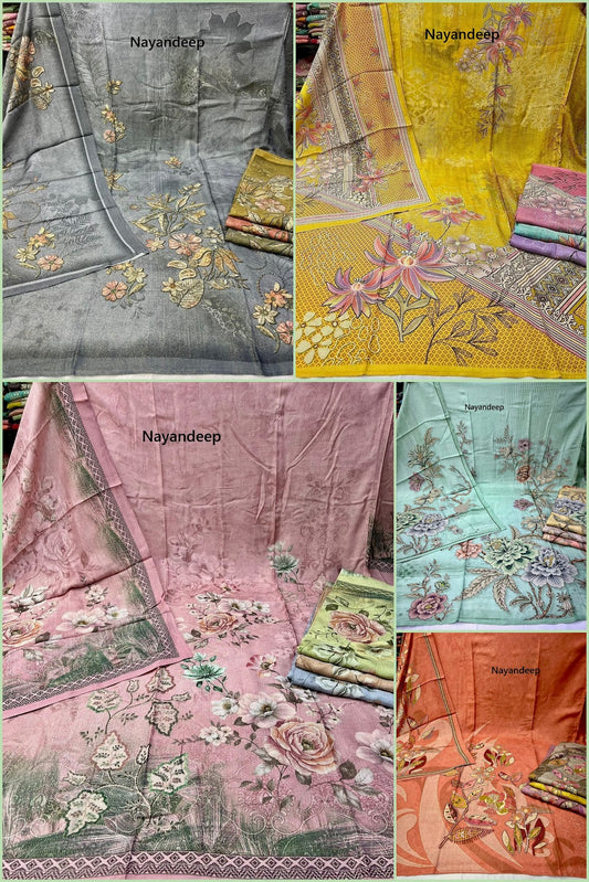 Saanvi 0203 Nayandeep Shimmer Salwar Suits Supplier India