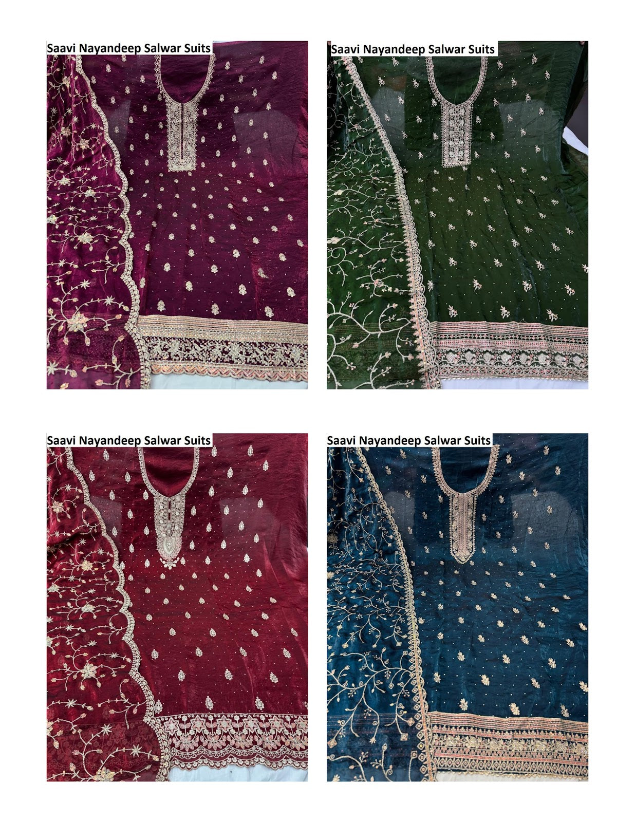 Saavi Nayandeep Satin Salwar Suits Manufacturer Ahmedabad