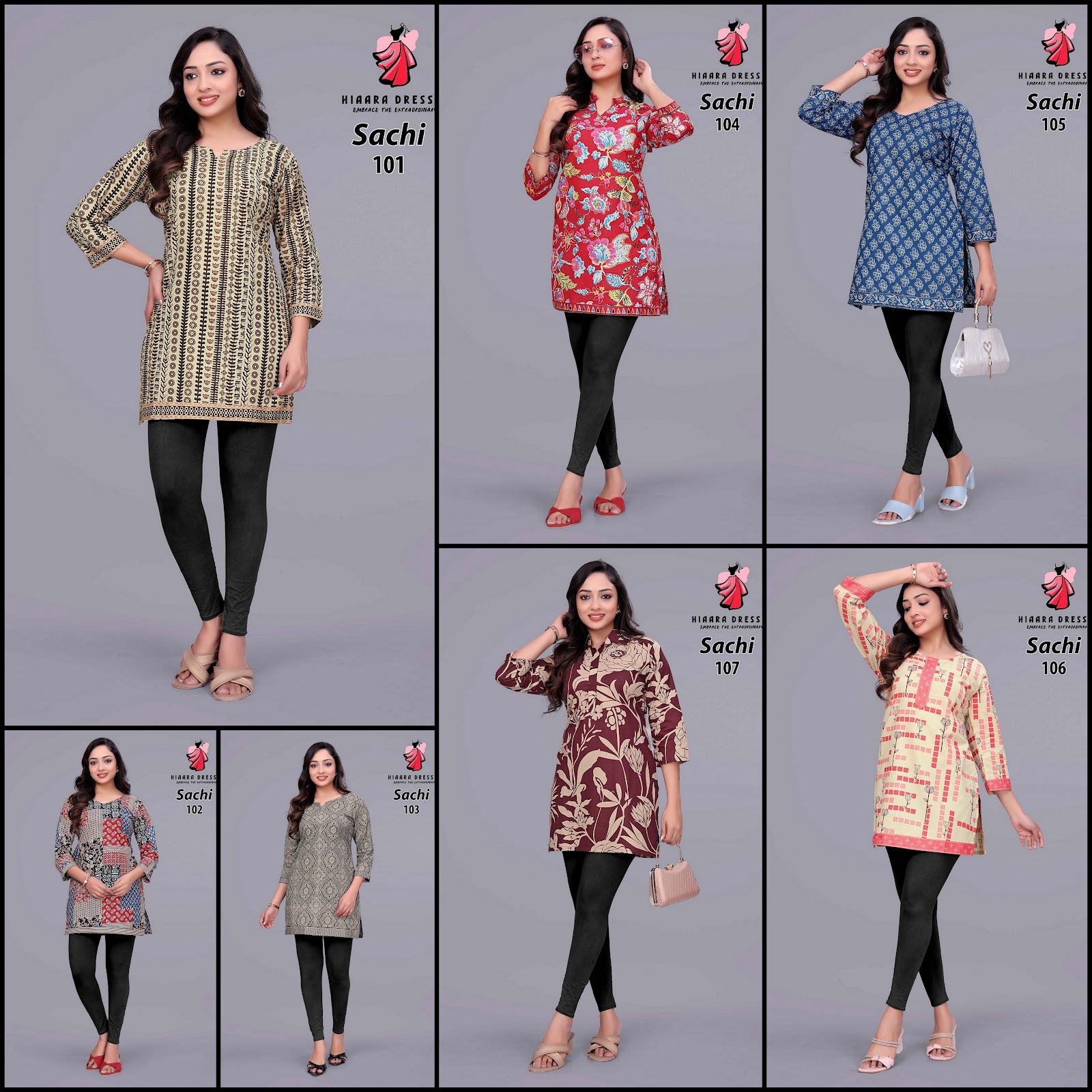 Sachi Vol 1 Hiaara Cotton Short Kurtis Wholesaler Gujarat