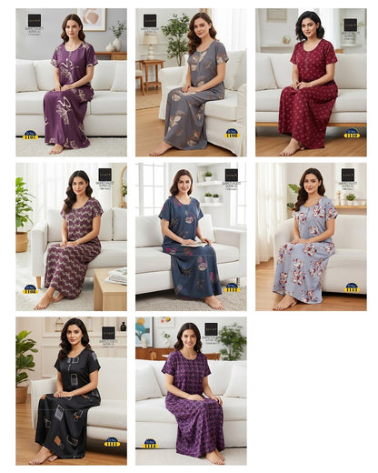 Sampriti Skager Alpine Night Gowns Manufacturer India